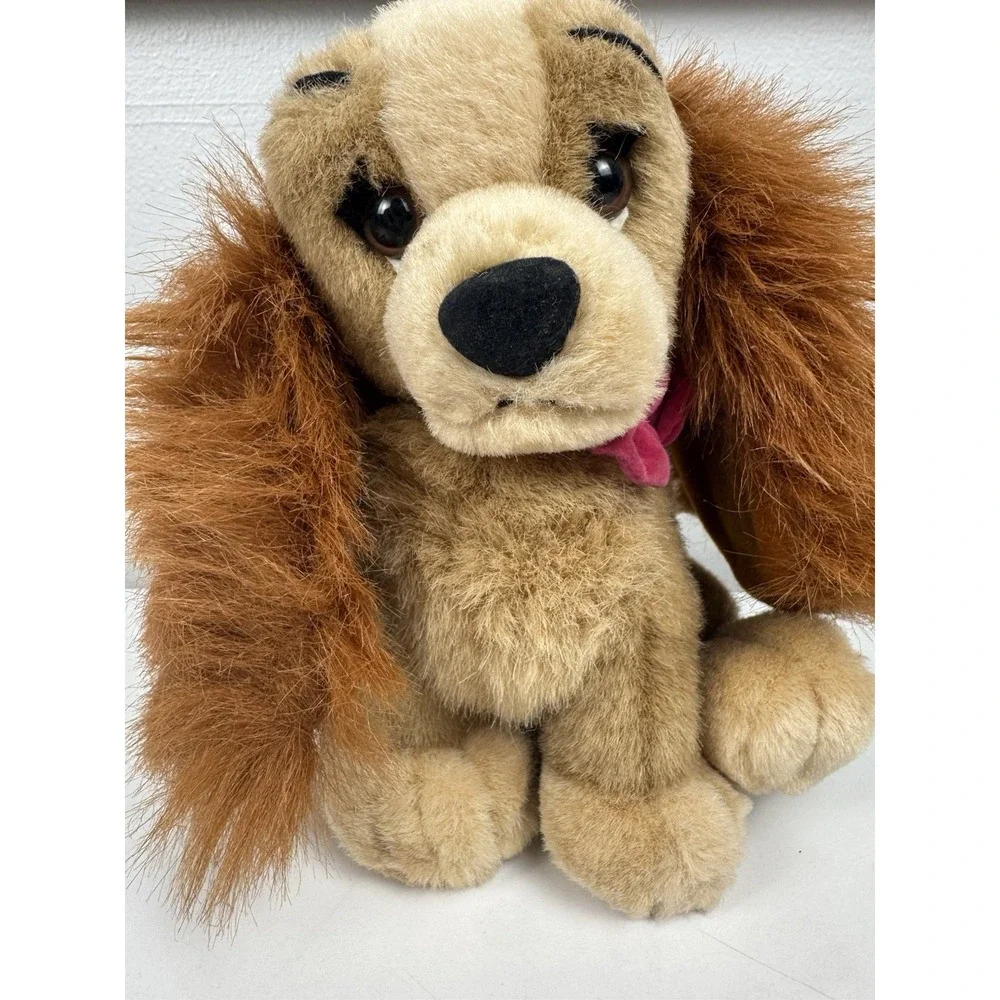 Vtg Disney Lady and the Tramp Lady Plush Dog Cocker Spaniel Stuffed Animal‎ 8